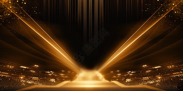 金色粒子黑金光效背景设计图片