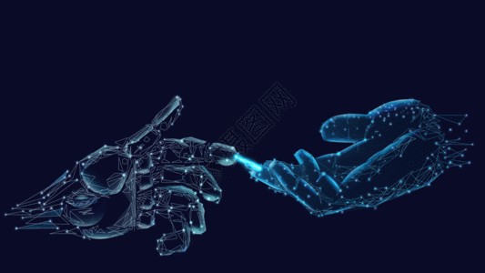 语音机器人AI机器手臂GIF高清图片