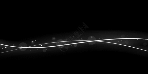 白色萤火分割线gif图片