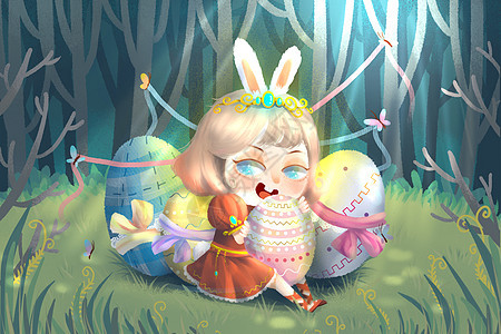 复活节的兔子小姐图片