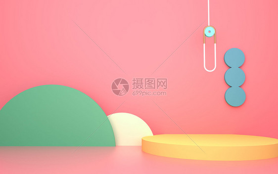 可爱系3D立体背景图片