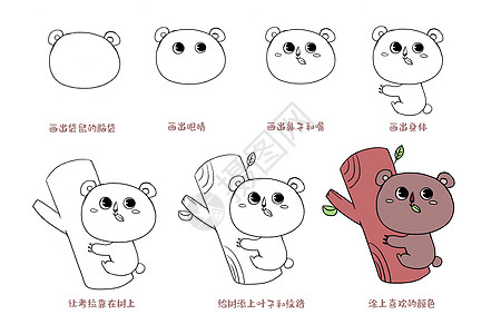考拉还够考拉简笔画教程插画