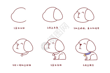狗简笔画过程图片 狗简笔画过程素材 狗简笔画过程高清图片 摄图网图片下载