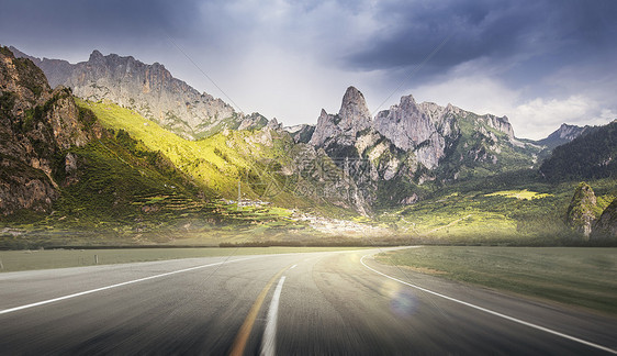 乡村公路背景图片