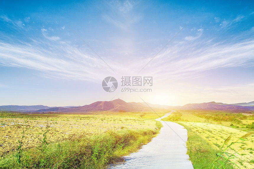 乡村公路背景图片