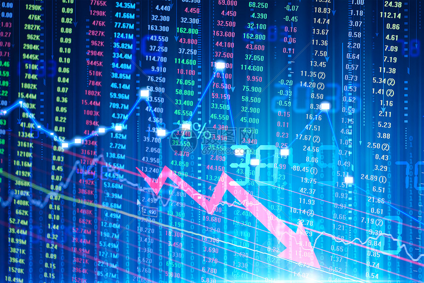 股票下跌图片素材-正版创意图片401706556-摄图网