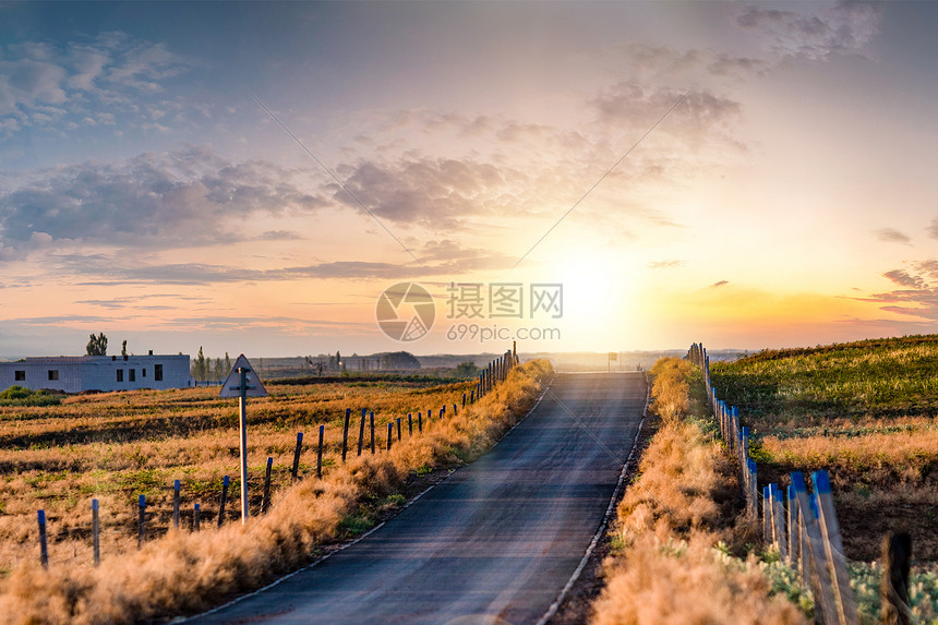 乡村公路背景图片