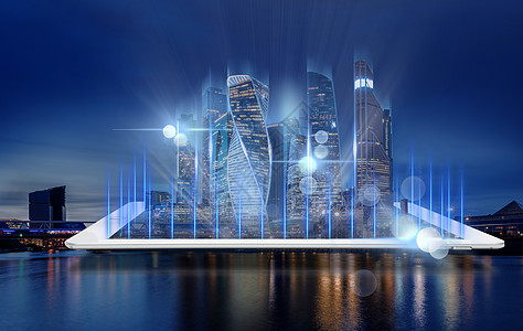 科技行业创意科技城市设计图片