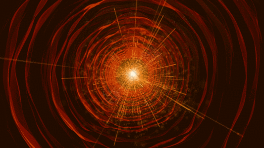 红布背景4K科技丝绸粒子圆圈穿梭GIF高清图片