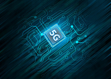 5G芯片科技背景图片