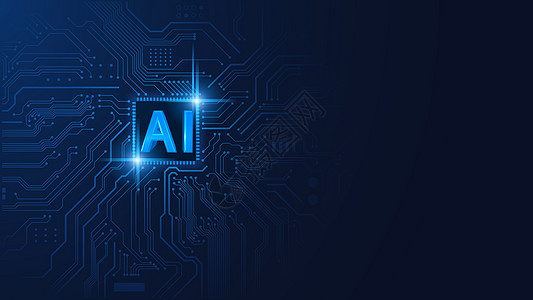 未来技术AI科技背景设计图片