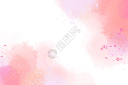 粉色小清新粉色水彩背景设计图片