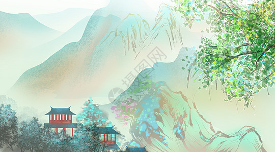 中国风山水图片素材-正版创意图片401725555-摄图网