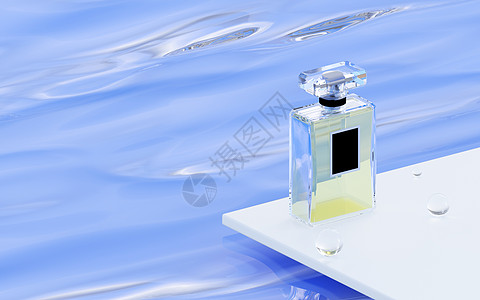 香水广告3D香水场景设计图片