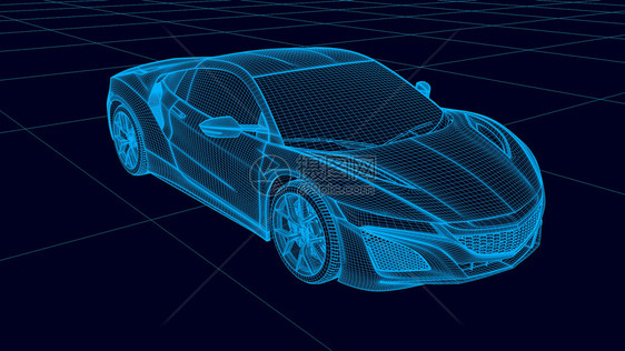 3D汽车科技图片