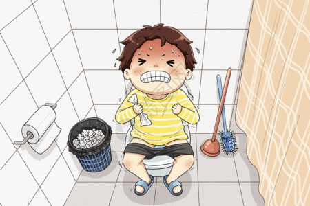 印度厕所便秘的人gif高清图片