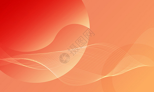 旅游PPT背景橙色抽象线条背景设计图片