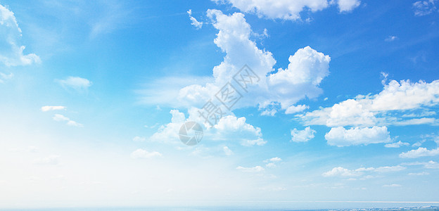 蓝色婚礼现场天空云朵背景设计图片