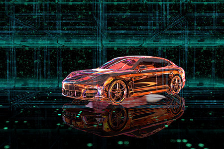 3D智能炫彩汽车图片