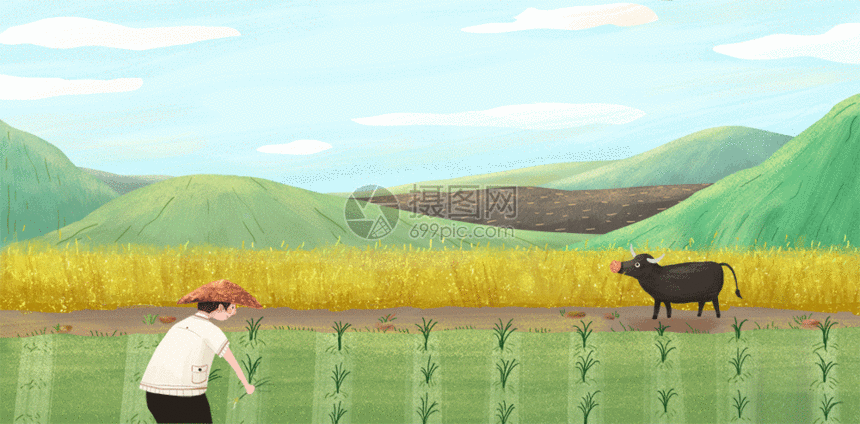 该gif动态图片标题为节气芒种农民播种gif,编号:401734073,格式:psd