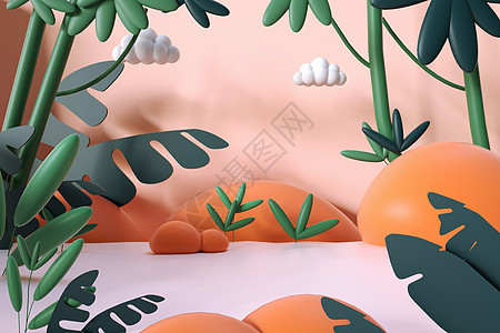 植物卡通背景图片 植物卡通背景素材 植物卡通背景高清图片 摄图网图片下载
