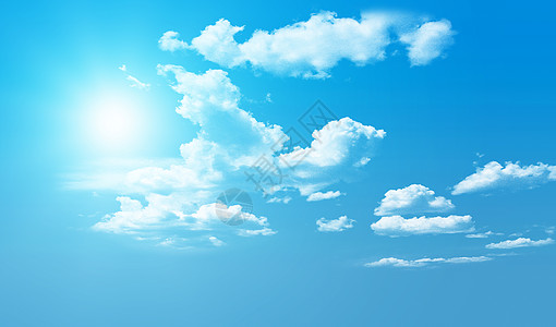 晴朗蓝天白云背景设计图片