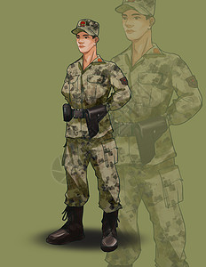 军人背景图片