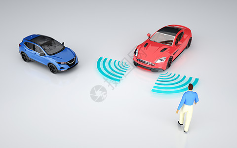 智能汽车场景图片素材