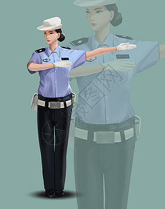 女交警图片