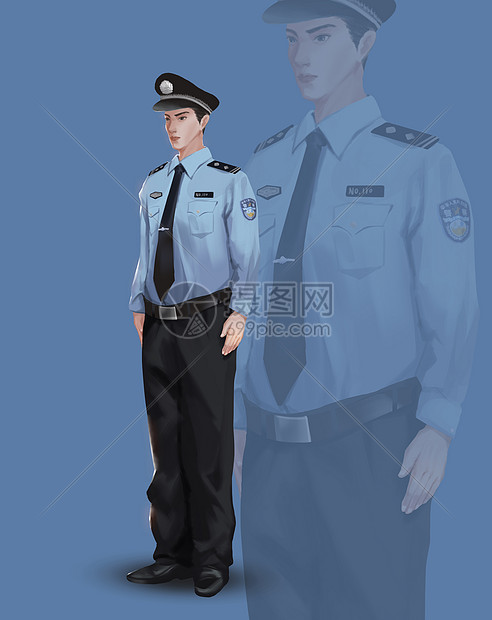 人民警察插画图片下载 正版图片 摄图网 人民警察插画图片下载 正版图片 摄图网