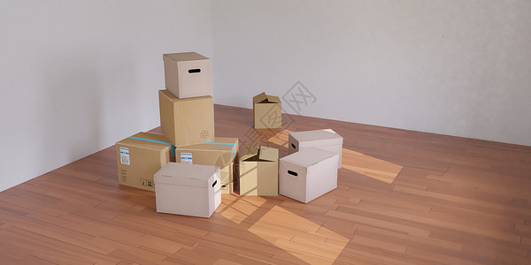 纸箱子搬家设计图片