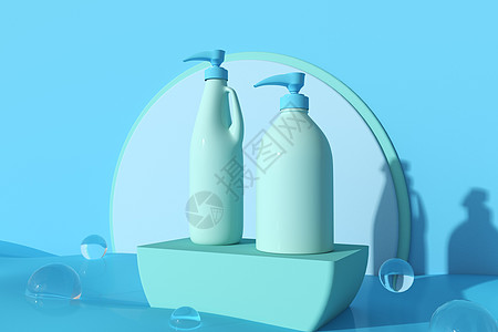 母婴产品沐浴液设计图片