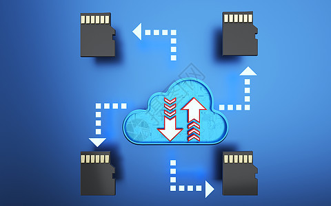 云数据下载传输背景图片