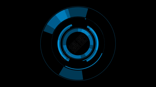 玉器logo着色科技旋转圆圈4KGIF高清图片