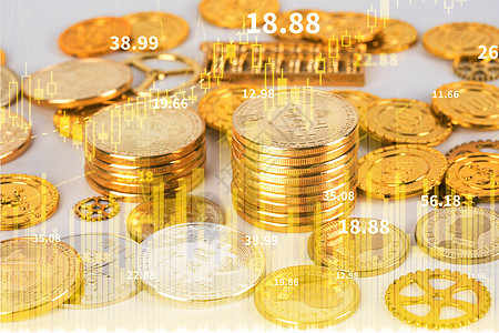 金融金币背景图片