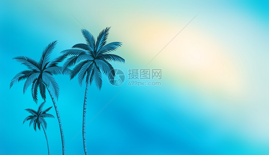 夏日渐变背景图片