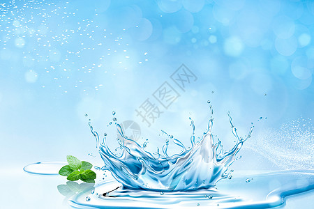 飞溅的水珠水花背景设计图片