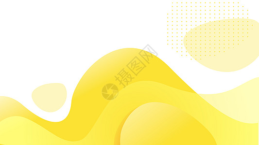 黄色的花黄色简约线条背景设计图片
