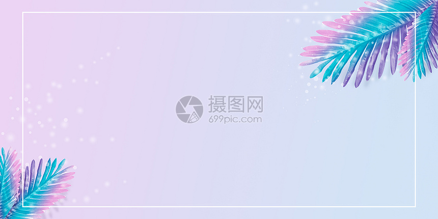 夏日渐变树叶背景图片素材 正版创意图片 摄图网