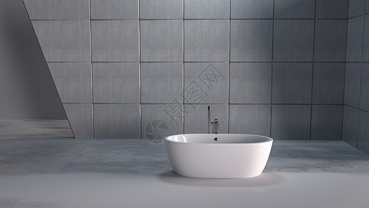 卫生间墙3D简约卫浴场景设计图片