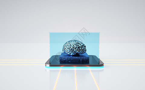 创意芯片科技大脑图片