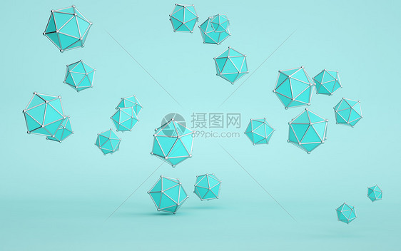 3d漂浮背景图片