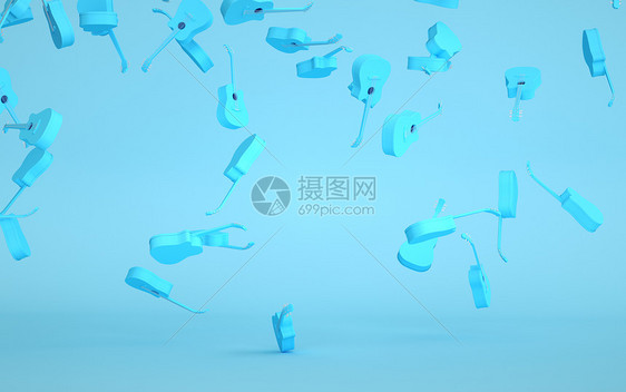 3d漂浮背景图片