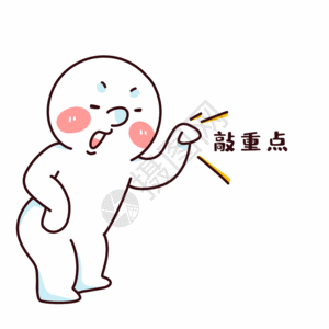 柳叶元素敲重点表情包gif动图高清图片