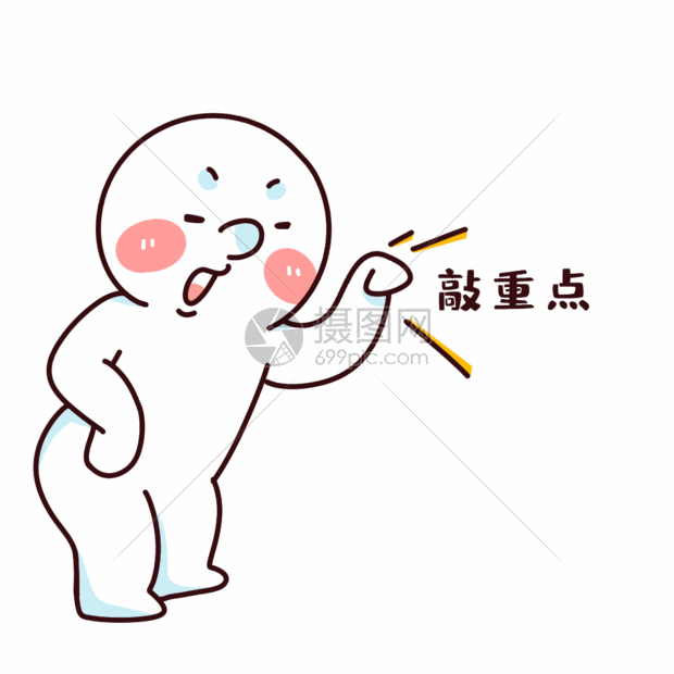 敲重点表情包gif动图