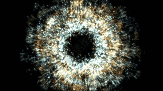 黑色炫光能量粒子爆炸冲击波GIF高清图片