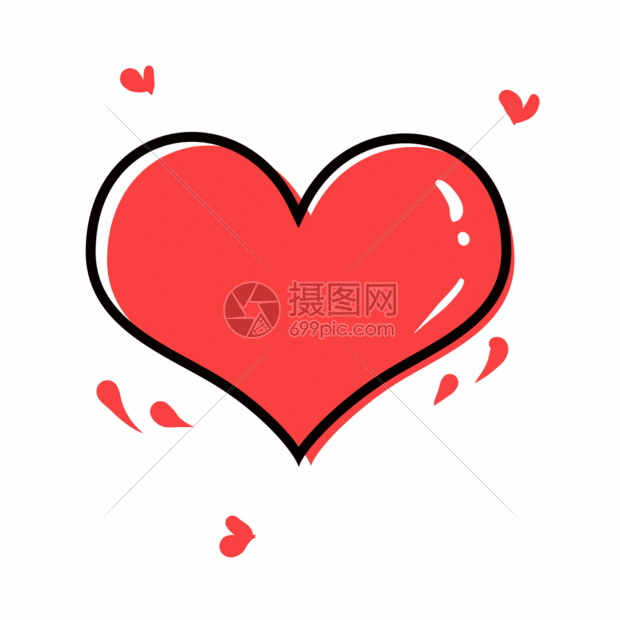 红色爱心gif动图动图图片-正版gif素材401786194-摄图网