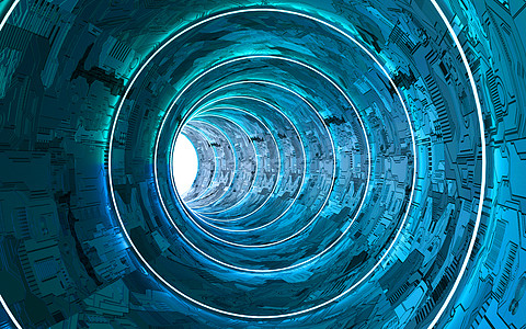 未来感邀请函未来感空间背景设计图片