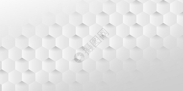 六边形包装盒白色几何背景设计图片