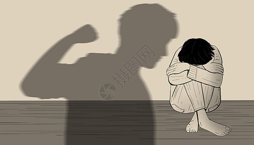 国际非暴力日家庭暴力背景图片